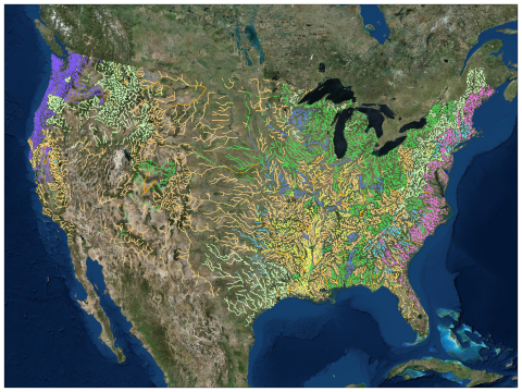 Stream Network Clustering Attributes for Standard Modular Hydropower (SMH) Explorer