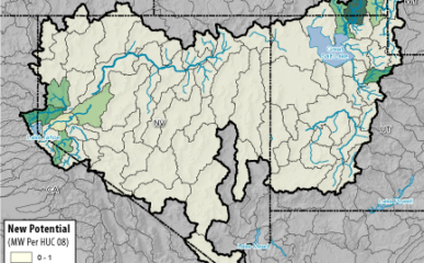 Hydropower Potential from New Stream-Reach Development for Great Basin Region