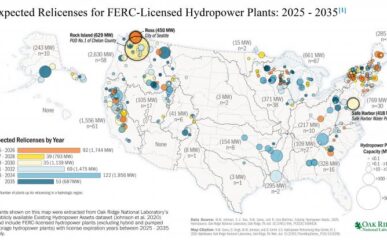 U.S. Hydropower Relicensing Map Series, Version 1.1