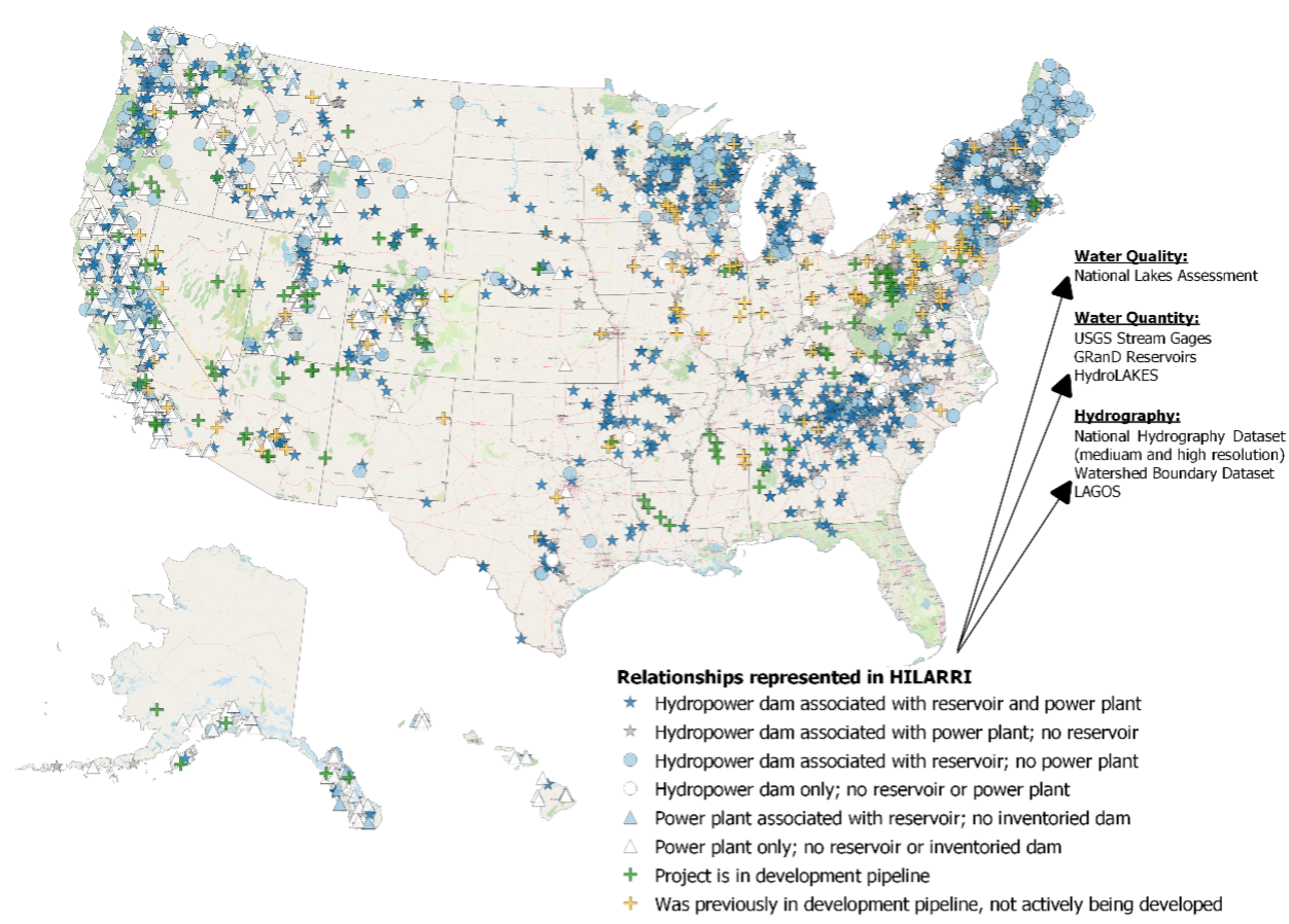 HILARRI data on map of USA